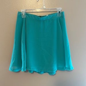 Turquoise High-Waisted Skirt